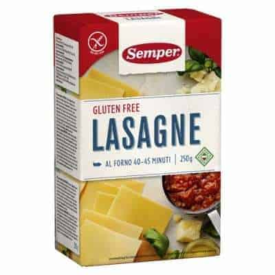 Glutenfri lasagneplader fra Semper